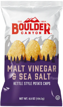 Picture of Boulder Canyon Malt Vinegar & Sea Salt Chips | 142g