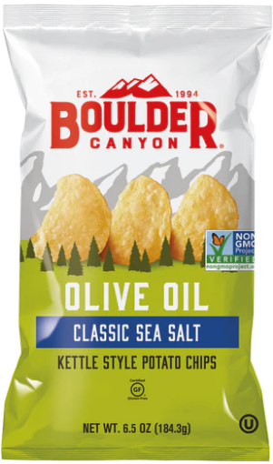 Picture of Boulder Canyon Olive Oil Classic Sea Salt Chips | 142g