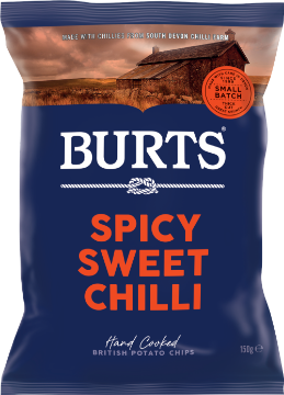 Picture of Burts Hand Cooked Potato Chips | Spicy Sweet Chilli | 150g