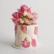Picture of Buttercream Cake | Rough Painted Tones with Florals